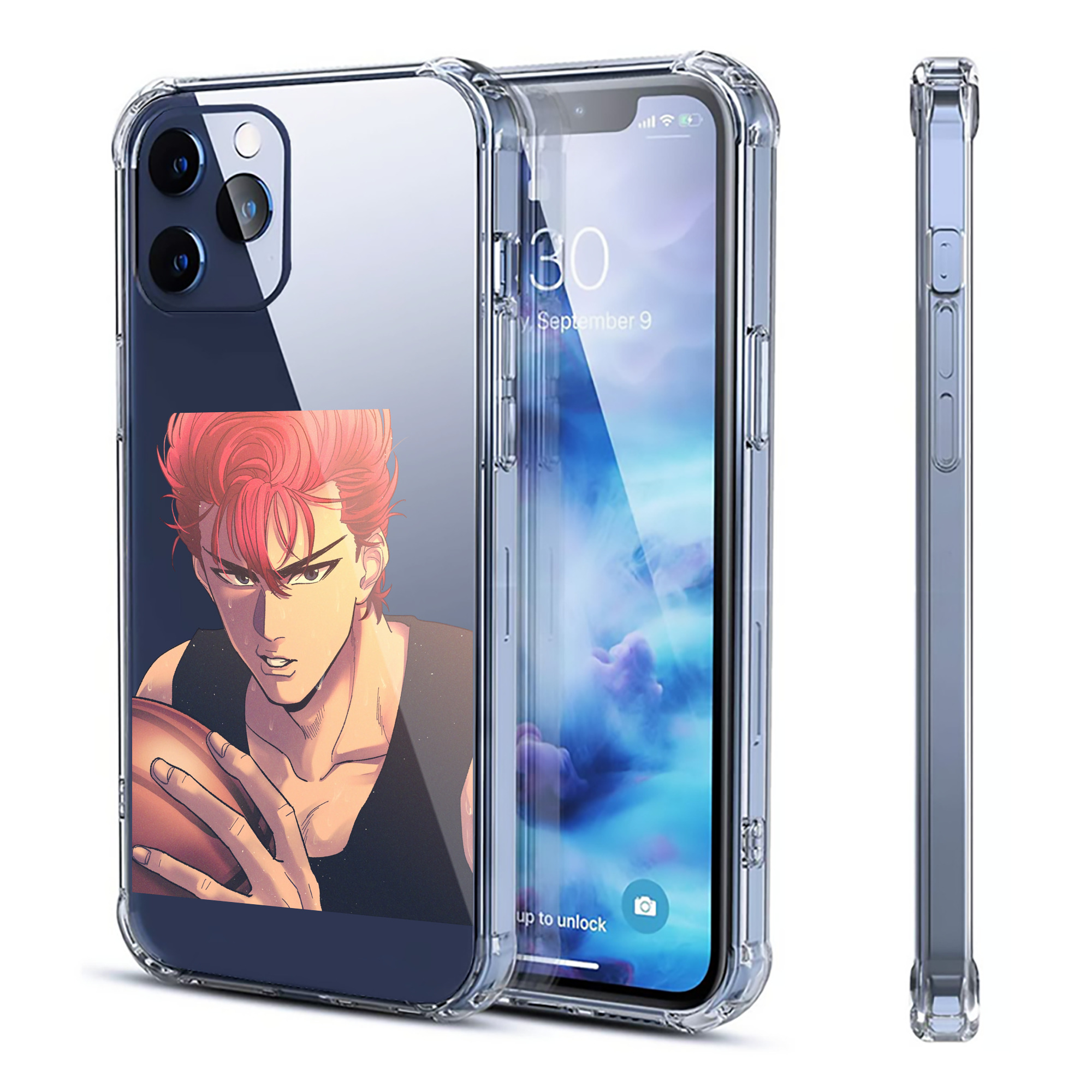 （画像用） SLAM DUNK／スラムダンク 【iPhone 12シリーズ対応】透明スマホケース（クリアソフトケース）